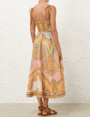 PRE-ORDER-Zimmermann Maxine Picnic Midi Dress