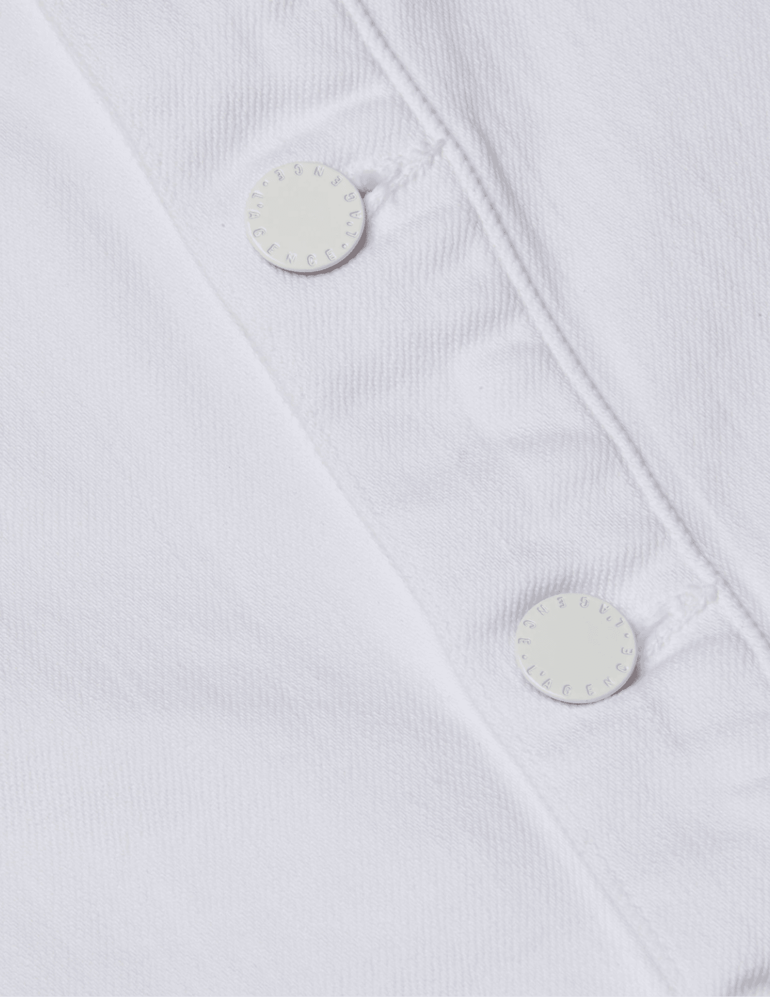 L'Agence - L'AGENCE Kirstie Denim Shirt Jacket in Blanc - Buy Online