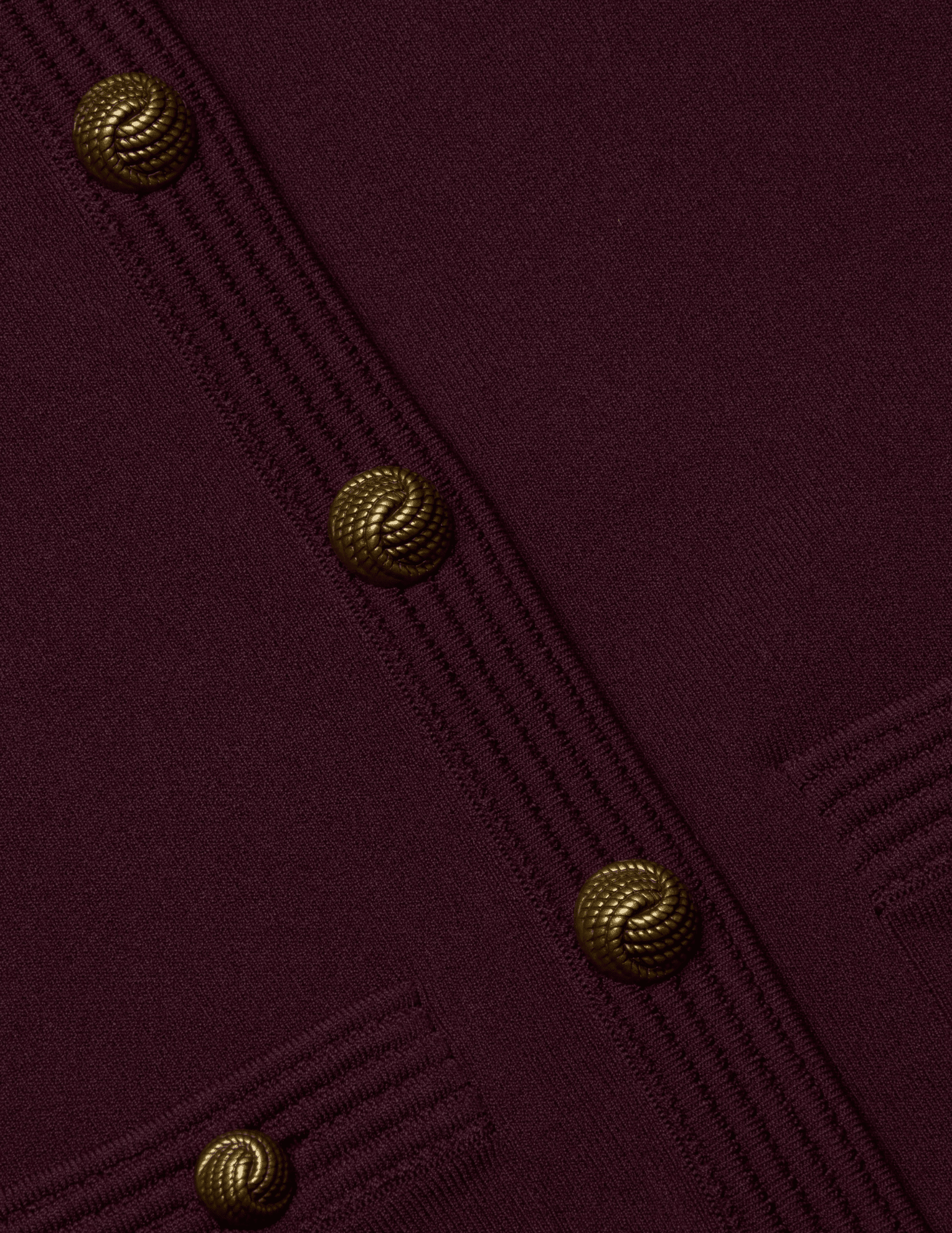 L'Agence - L'AGENCE Patsy Cropped Cardigan in Malbec - Buy Online