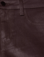 L'AGENCE Marguerite Coated High Rise Denim Jean in Chocolate Coated