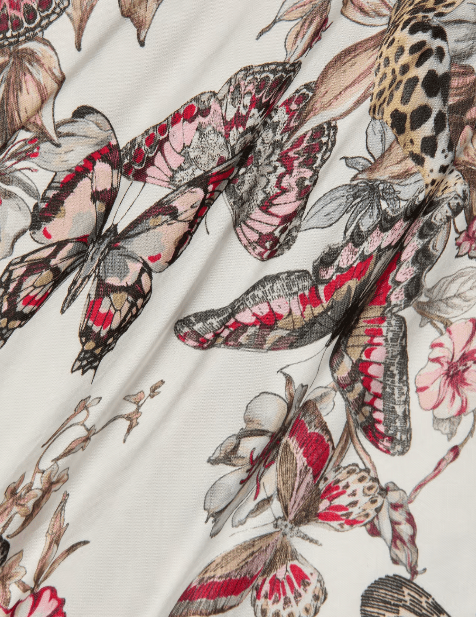 L'Agence - L'AGENCE Eddie Bias-Cut Tank in White Multi Small Butterfly Jungle - Buy Online