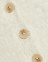 PRE-ORDER-L'AGENCE Agathe Fuzzy Cardigan in Ivory