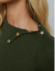 L'Agence Kamdyn Snap Button Mock Neck Sweater