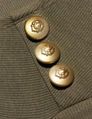 PRE-ORDER-L'AGENCE Ceci Sleeveless Button Turtleneck Tank in Ash Olive