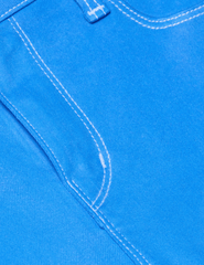 L'Agence - L'AGENCE Tati Coated Cropped Micro Boot Coated Jean in Regatta Blue - Buy Online