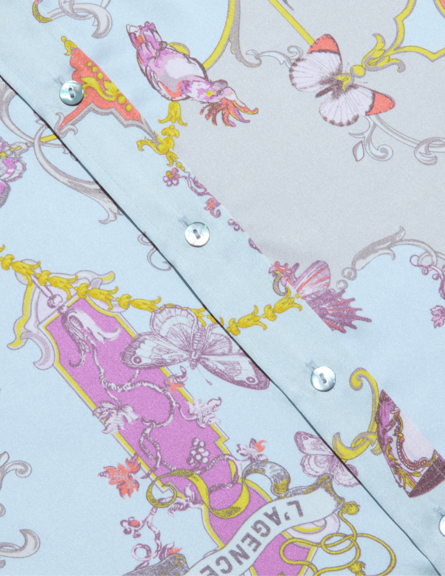 L'Agence - PRE-ORDER-L'AGENCE Dani Three Quarter Sleeve Blouse in Multi Baroque Toile - Buy Online
