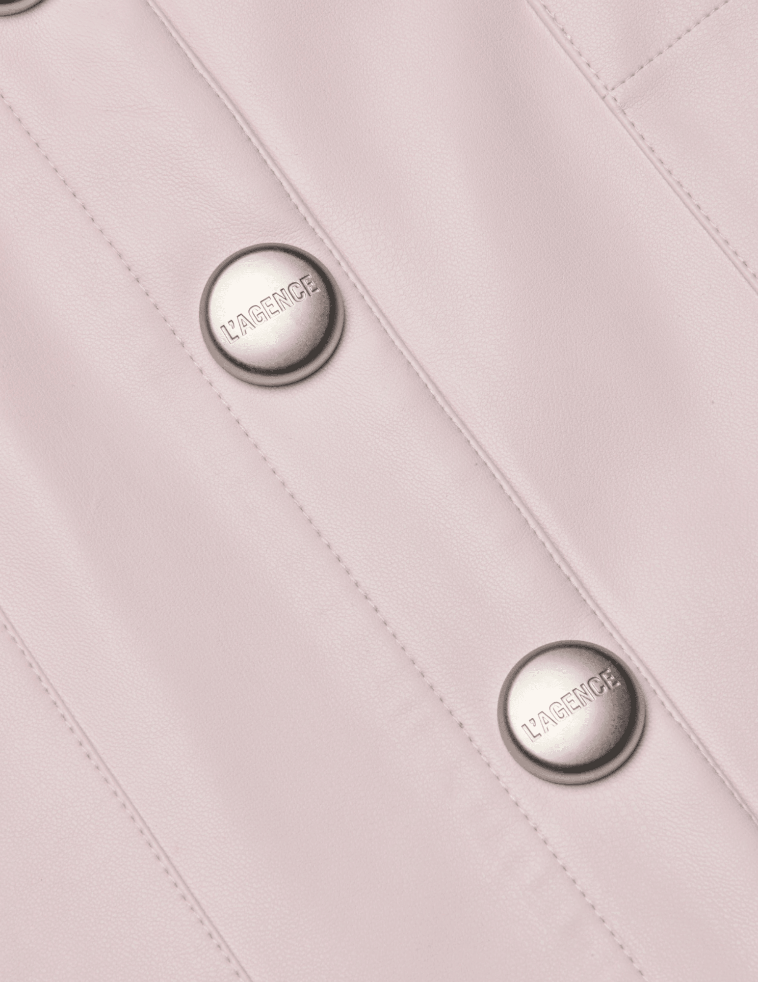 L'Agence - L'AGENCE Truman Vegan Leather Mini Skirt in Icy Lilac - Buy Online