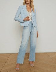 L'Agence Brooke Double Breasted Cropped Blazer