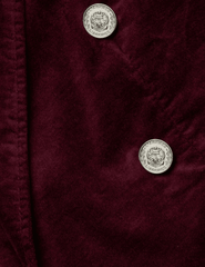 L'AGENCE Wayne Cropped Double Breasted Velvet Blazer
