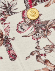 L'Agence - PRE-ORDER-L'AGENCE Cyra Low Rise Mini Skirt in White Multi Large Butterfly Jungle - Buy Online