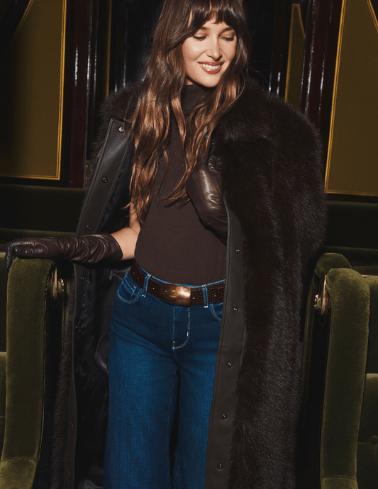 L'Agence - PRE-ORDER-L'AGENCE Irisa Faux Fur Coat In Coffee Bean - Buy Online