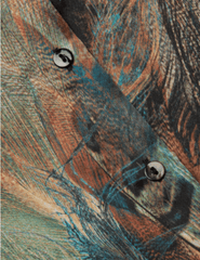 L'AGENCE L'Agence Tyler Long Sleeve Blouse in Teal Multi Mix Feather