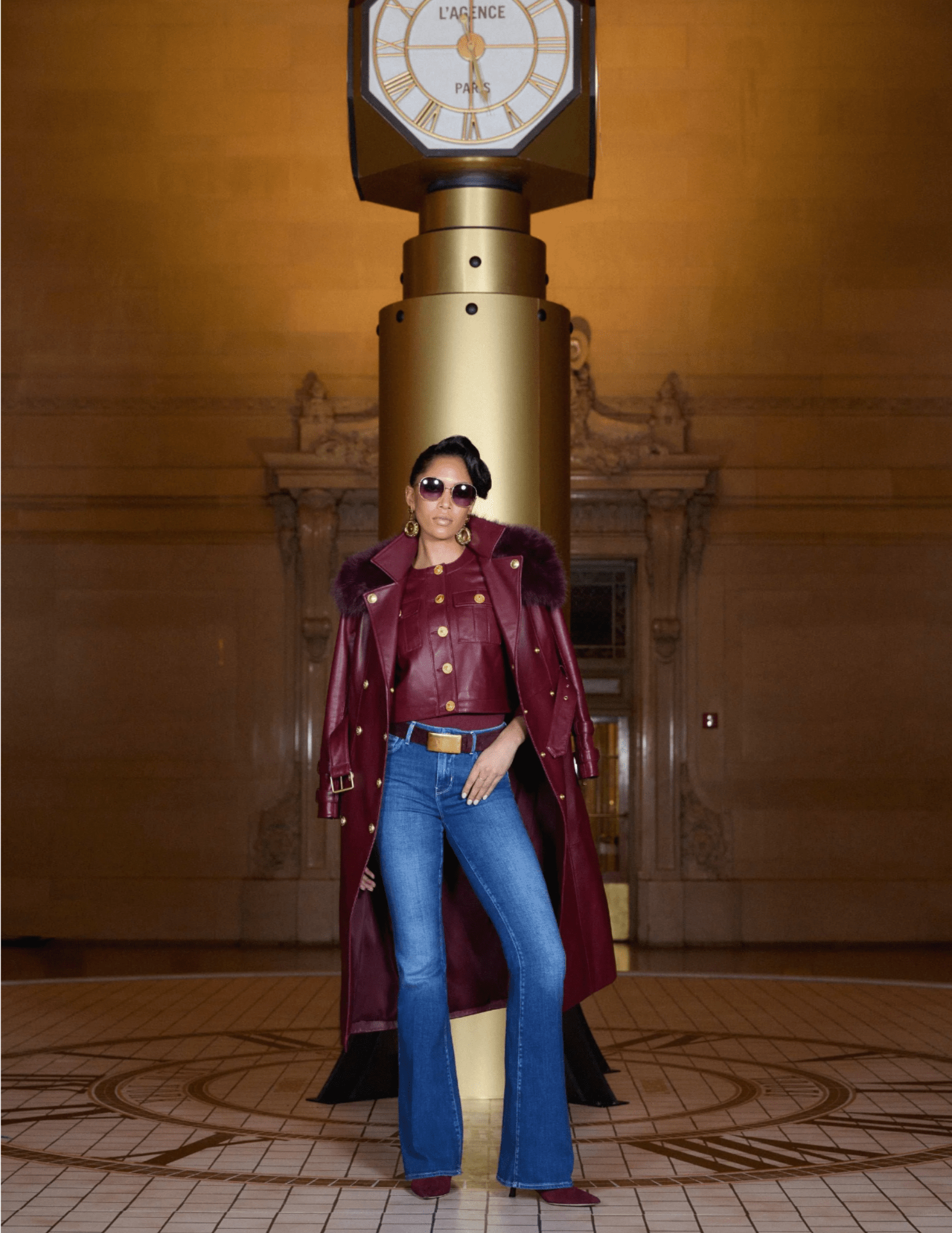 L'Agence - L'AGENCE Deidra Collarless Leather Jacket - Buy Online
