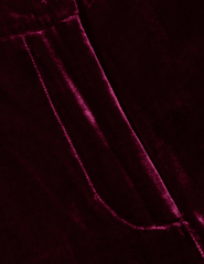 PRE-ORDER-L'AGENCE Pilar Velvet Wide Leg Pant in Dark Port