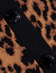 L'AGENCE Osiris Jacquard Cardigan in Javan Leopard