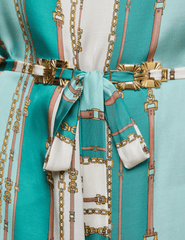 PRE-ORDER-L'AGENCE Alia Cover-Up Tunic in Light Sage Belt Stripe