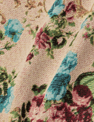 L'AGENCE Marseille Mini Skirt in Multi Floral Tapestry