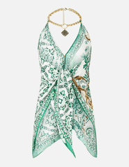 PRE-ORDER-Camilla Knotted Scarf Top