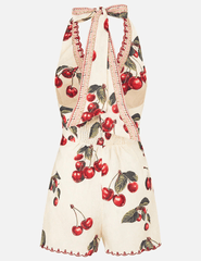 Camilla - PRE-ORDER-Camilla Button Front Halter Playsuit - Buy Online