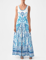 Camilla - PRE-ORDER-Camilla Jersey Tank Dress With Contrast Skirt - Buy Online