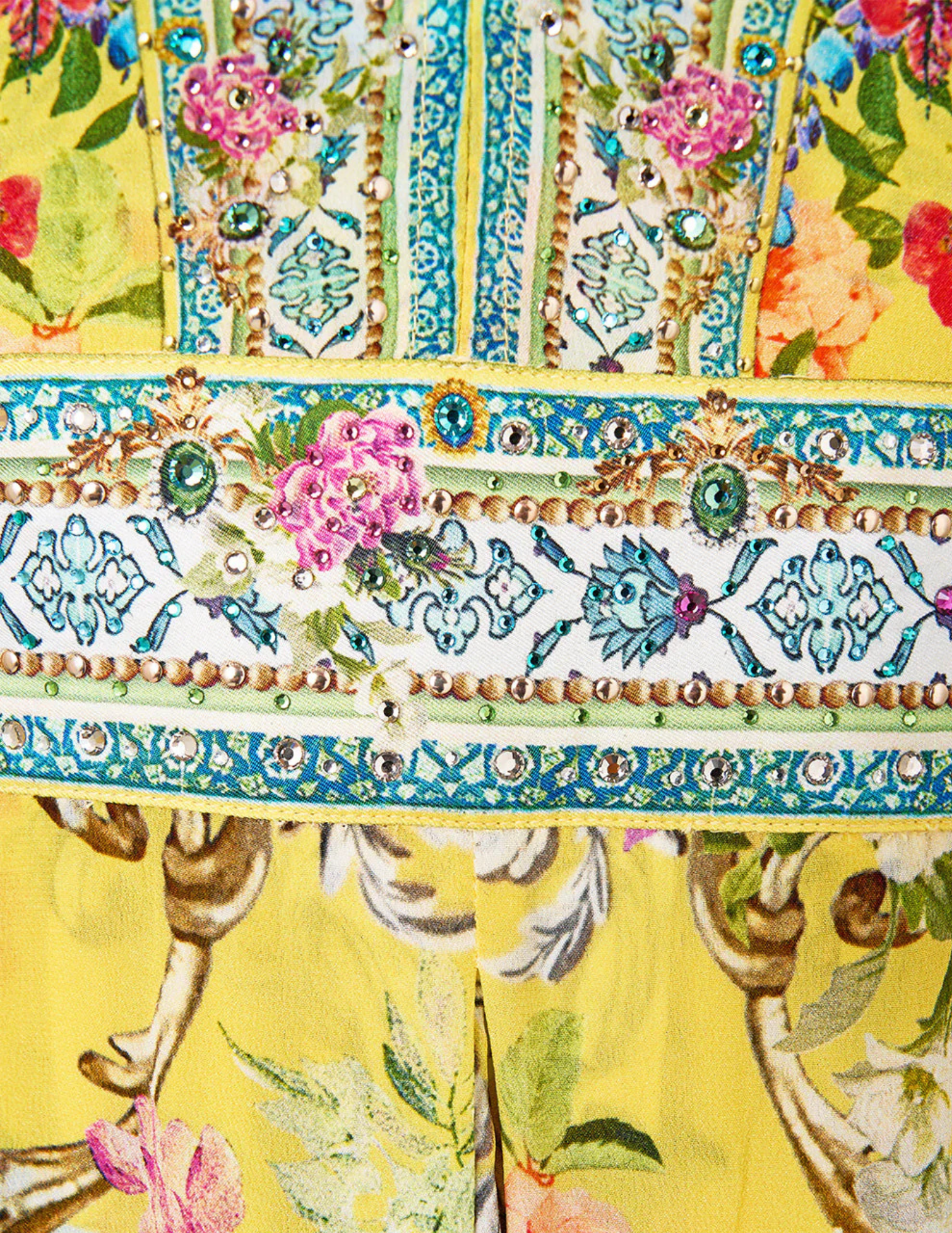 Camilla - PRE-ORDER-Camilla Long Kaftan With Waist Detail - Buy Online