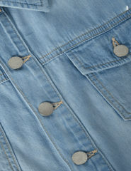 L’AGENCE Koda Cropped Denim Jacket in Dakota