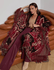 PRE-ORDER- L'AGENCE Naoko Jacquard Poncho