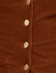 PRE-ORDER-L'AGENCE Yelena Corduroy Vest in Java