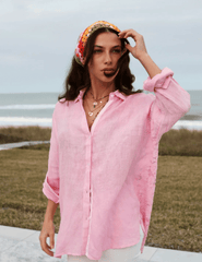 Romi Basha Selena Linen Shirt