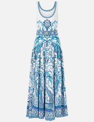 Camilla - PRE-ORDER-Camilla Jersey Tank Dress With Contrast Skirt - Buy Online
