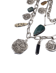 Austin Blaze Brynn Layered Charm Necklace – Silver Multi