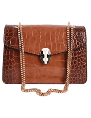 Austin Blaze Etta Serpent Shoulder Bag in Caramel