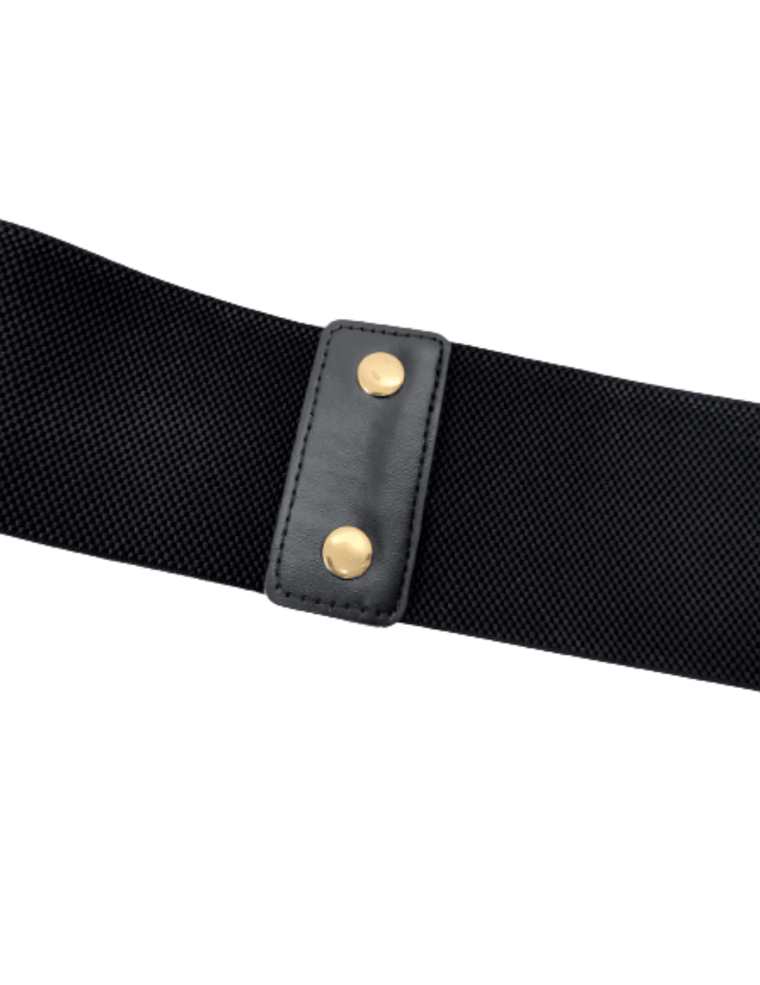 Austin Blaze Ingrid Double Buckle Belt in black gold with ornate hardware BACK VIEW 