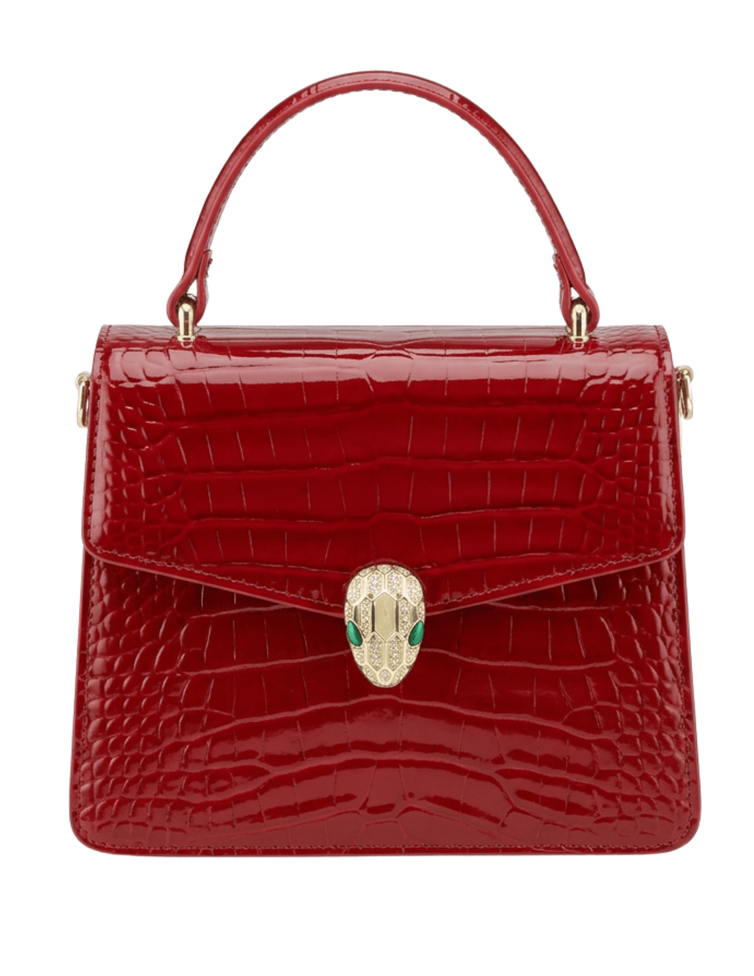 Austin Blaze Jayde Serpent Top Handle Bag in Red