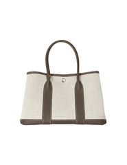 Austin Blaze Magnolia 25 Canvas Leather Tote in Dark Grey