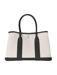 Austin Blaze Magnolia 31 Canvas Leather Tote in Black
