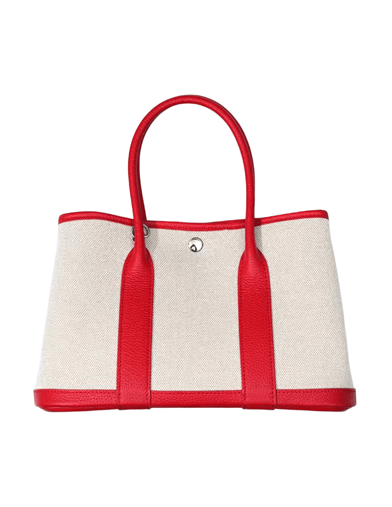Austin Blaze Magnolia 31 Canvas Leather Tote in Cherry Red