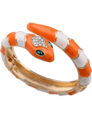 Austin Blaze Mamba Wrap Bracelet in Orange and White