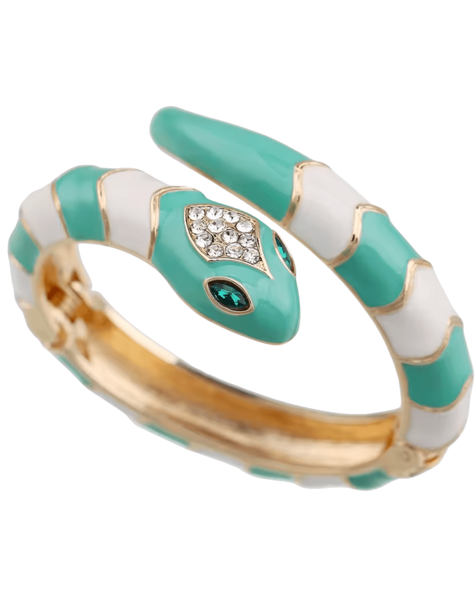 Austin Blaze Mamba Wrap Bracelet in Turquoise and White