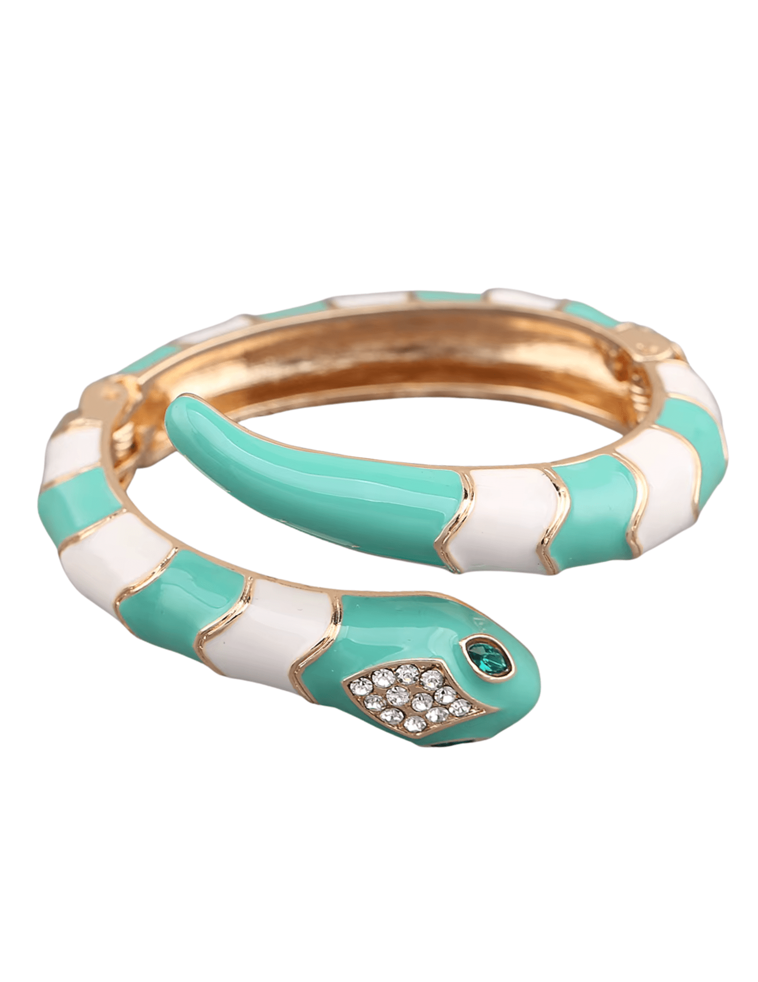 Austin Blaze Mamba Wrap Bracelet in Turquoise and White