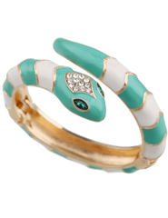Austin Blaze Mamba Wrap Bracelet in Turquoise and White