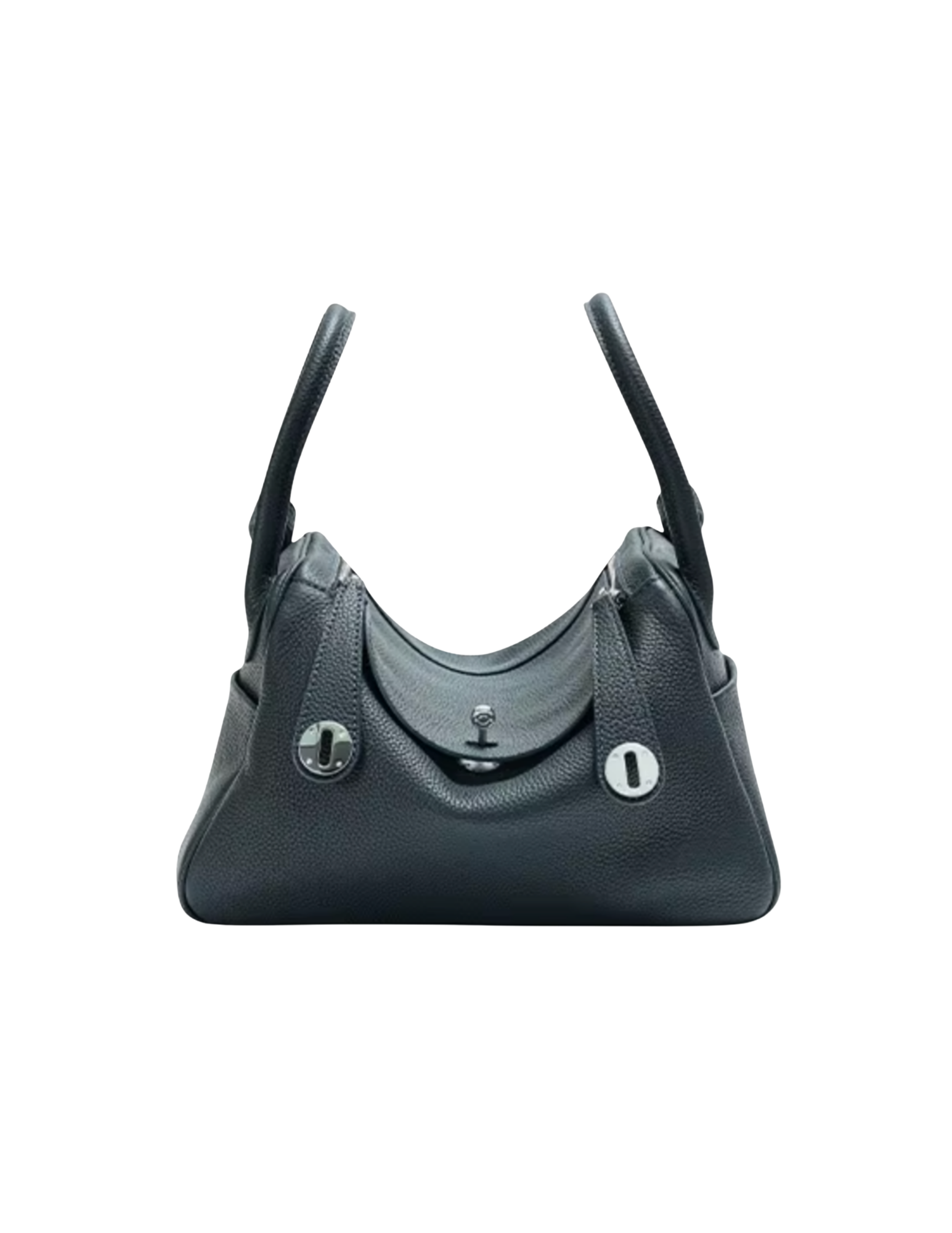 Austin Blaze Nina Mini Leather Double Side Handle Bag in Midnight-FRONT