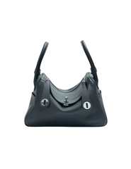 Austin Blaze Nina Mini Leather Double Side Handle Bag in Midnight-FRONT