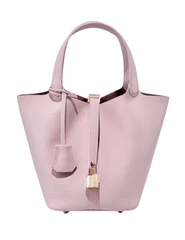 Austin Blaze Pippa Leather Basket Bag in Ballet Pink