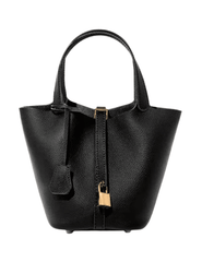 Austin Blaze Pippa Leather Basket Bag in Black