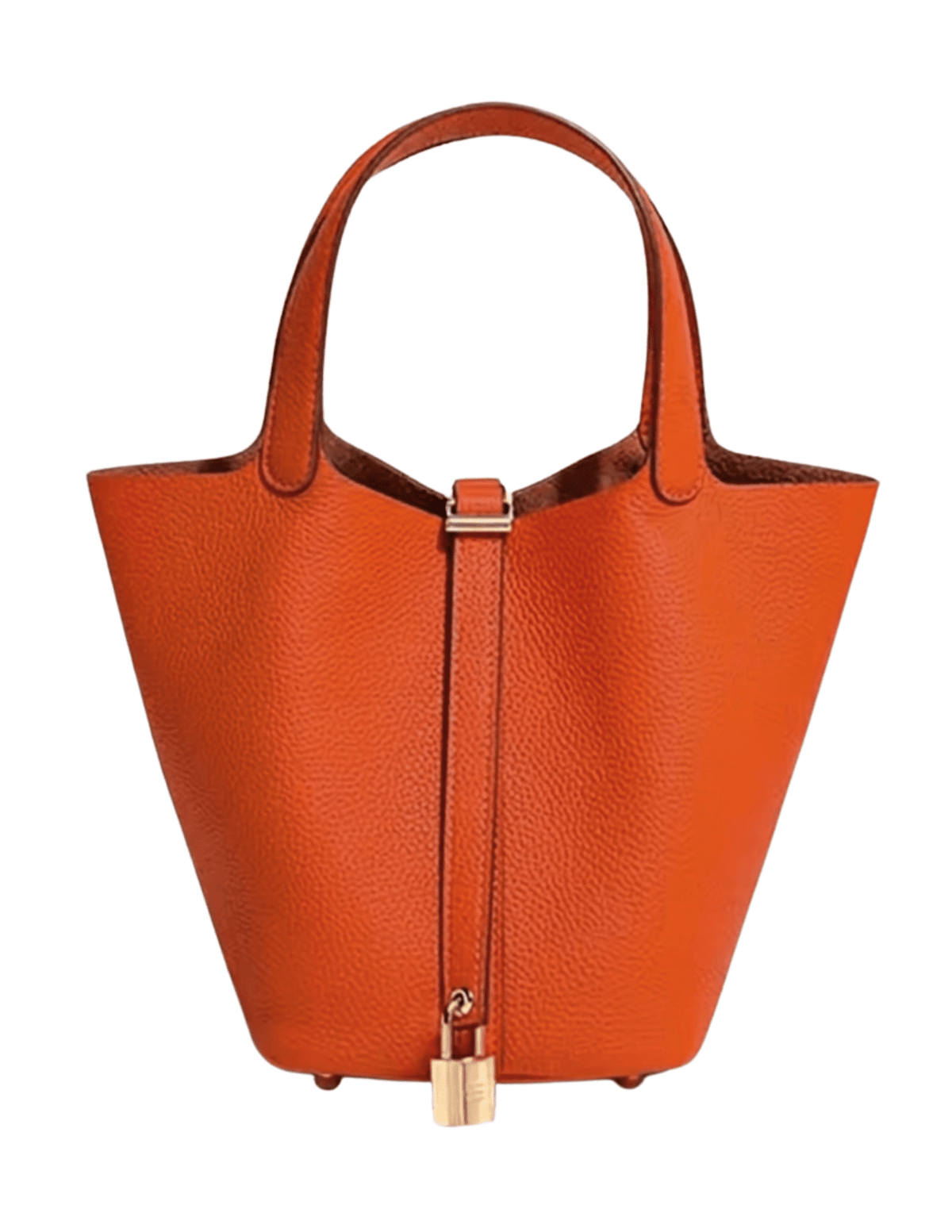 Austin Blaze Pippa Leather Basket Bag in Burnt Orange