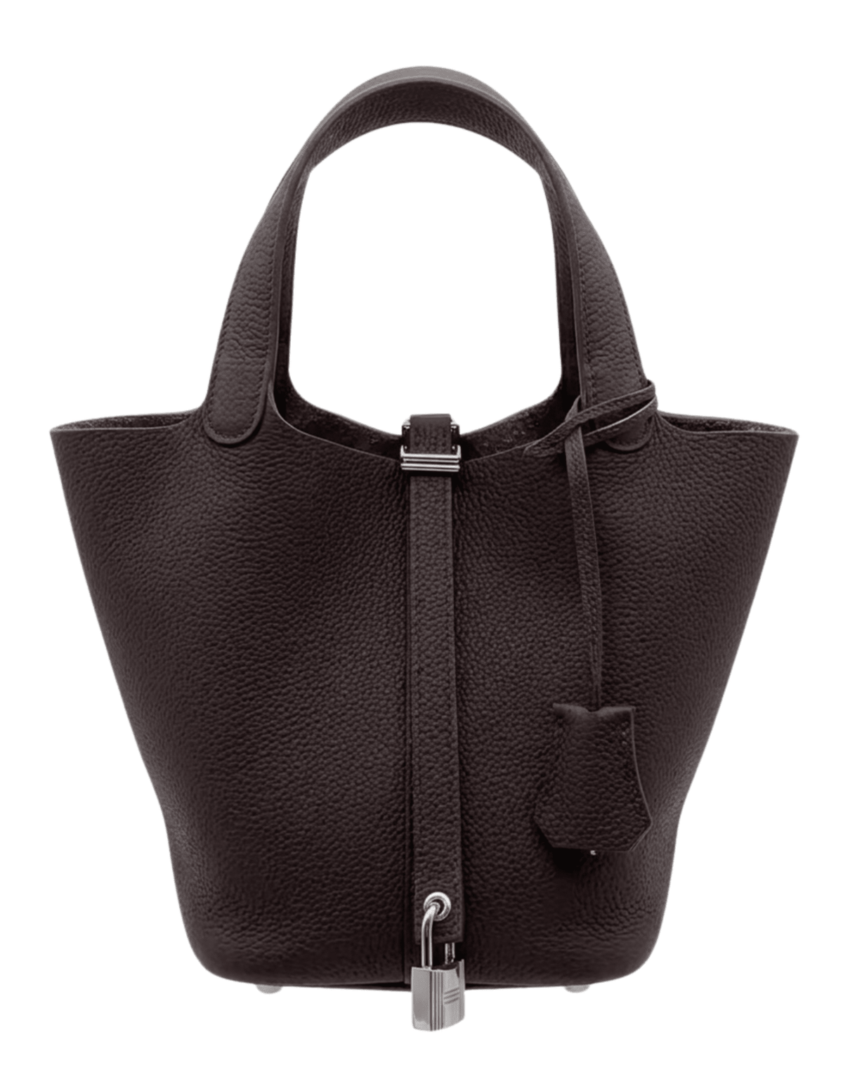 Austin Blaze Pippa Leather Basket Bag in Dark Chocolate