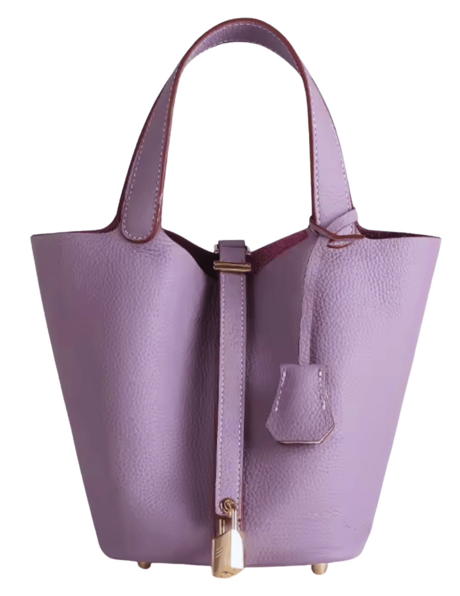 Austin Blaze Pippa Leather Basket Bag in Lavender