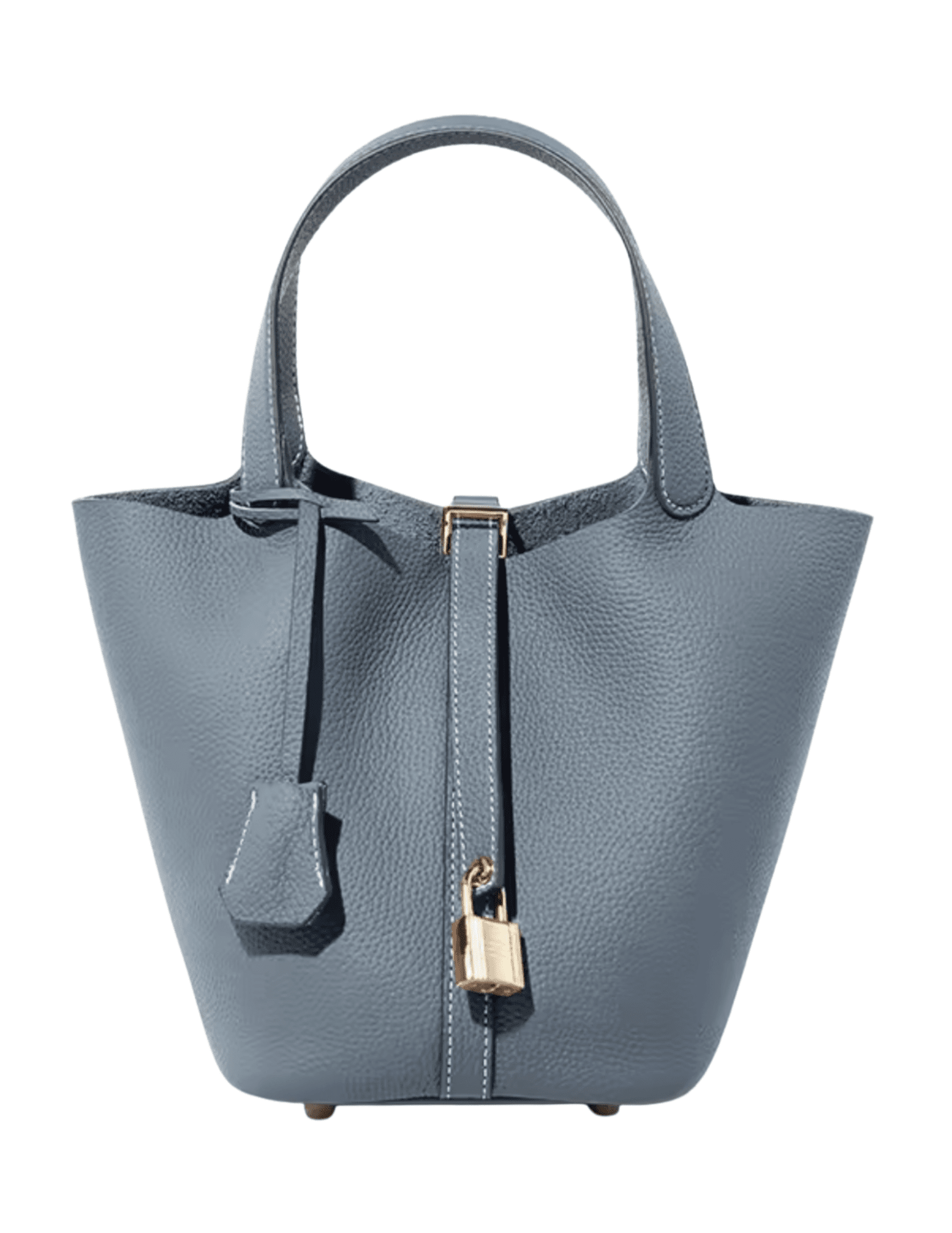 Austin Blaze Pippa Leather Basket Bag in Mist Blue