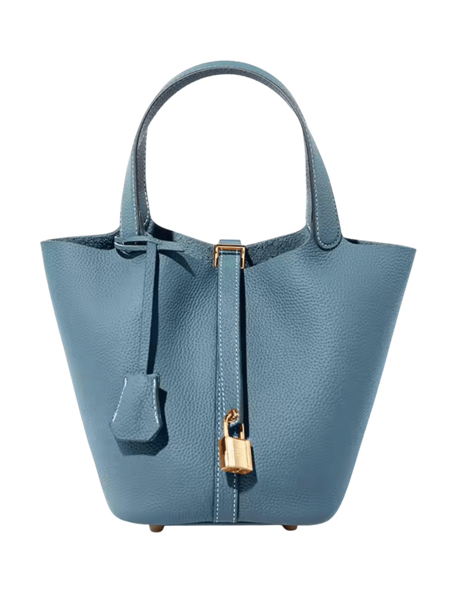 Austin Blaze Pippa Leather Basket Bag in Mist Blue